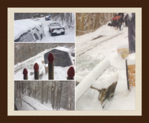 Neighbour Plowing Our Laneway