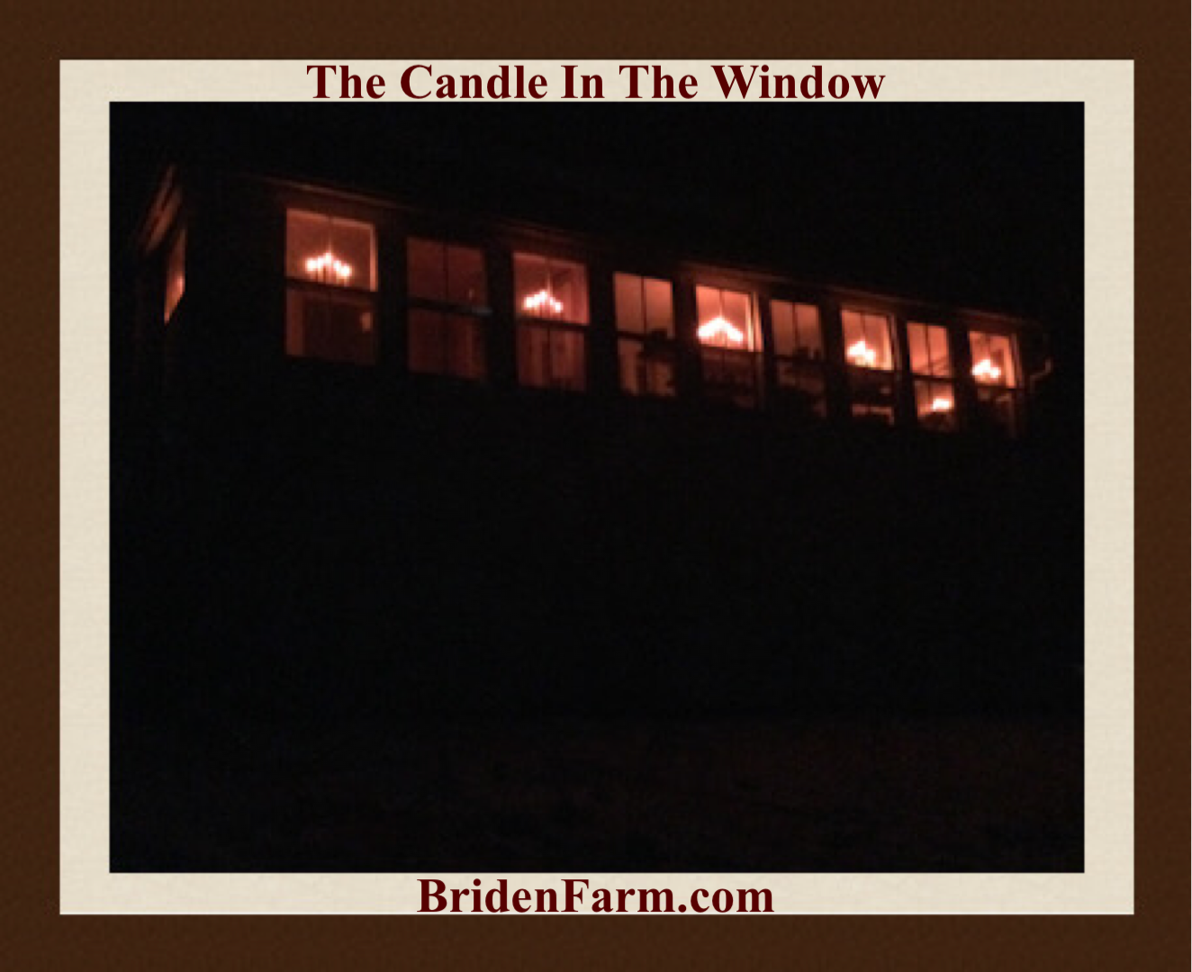 There’s a Candle in The Window