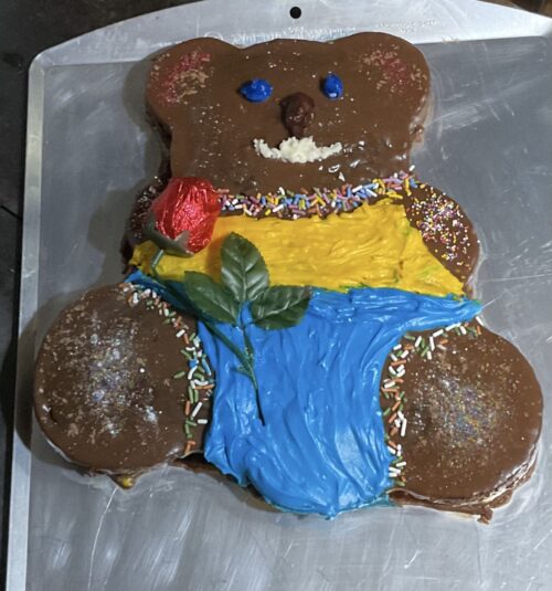 Bear With Me Valentines Cake