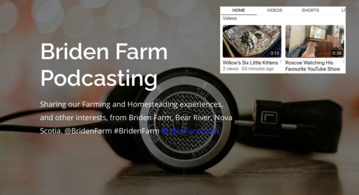 New Podcasting Vlogging Website for Briden Farm