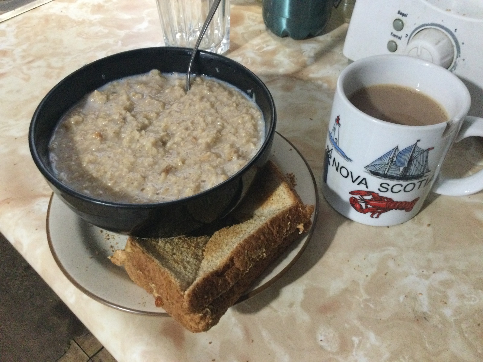 Morning Mugup and Warm Oatmeal Porridge